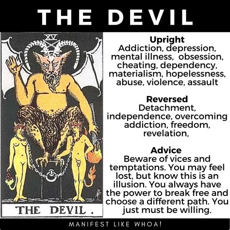 The Devil Tarot Card Guide And Meanings Major Arcana