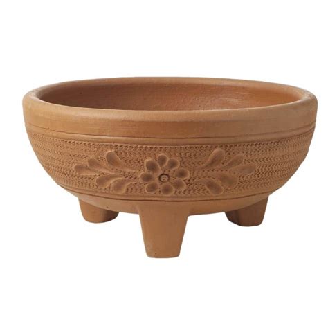17 In Clay 3 Leg Bowl M10 The Home Depot
