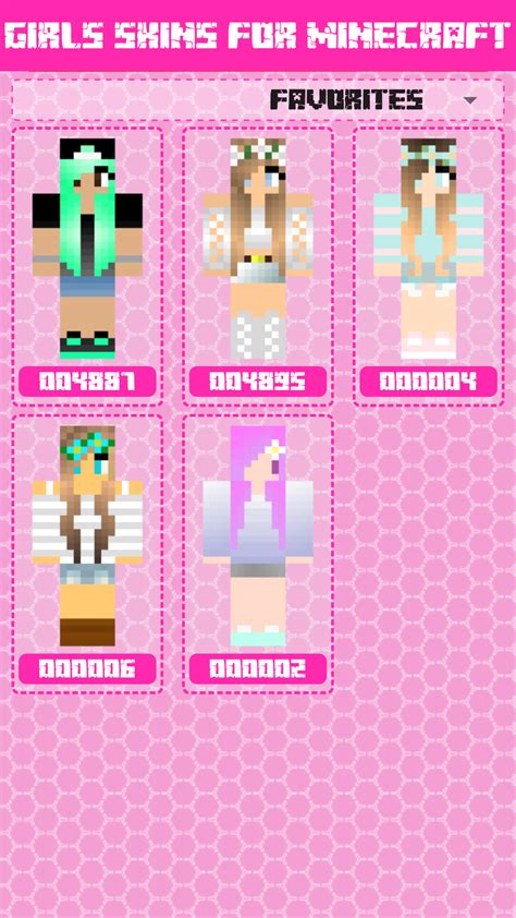 Girls Skins For Minecraft Peamazondeappstore For Android