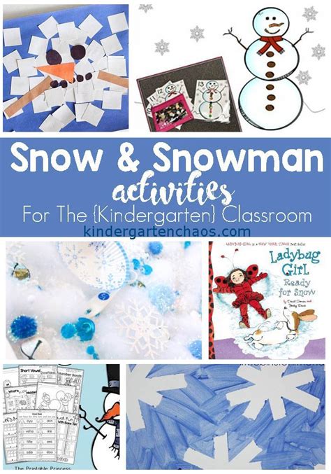 25 Classroom Snow Activities For Kindergarten Snowmen Activities