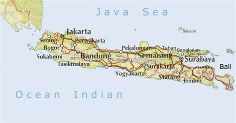 Island java outline map with stroke isolated on white background. Surf Java Surf Trip Destination and Travel Information by SurfTrip .com