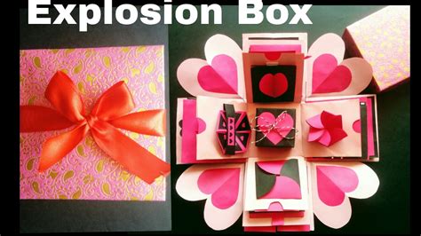 Looking for cute valentine's gift ideas that double as a unique experience? Explosion Box | DIY | Valentine's Day/ Anniversary Gift ...