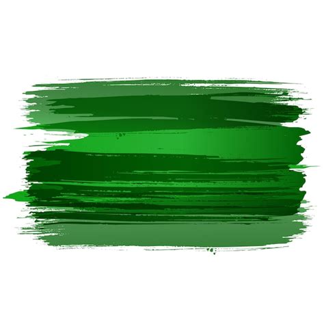 Premium Vector Vector Green Ink Paint Brush Stroke Hand Drawn Grunge