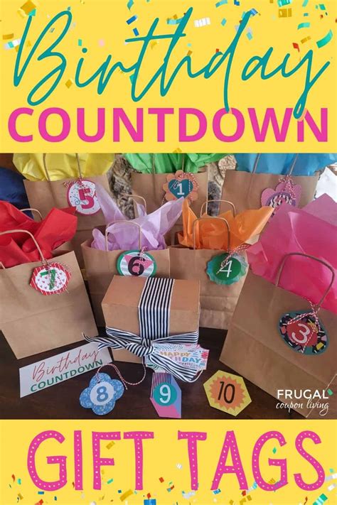 Fun Birthday Countdown Ideas And Cute Numerical T Tags