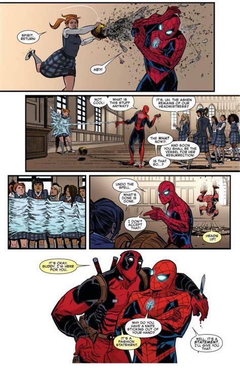 spider man is deadpools heartmate spiderman comic deadpool and spiderman marvel spiderman
