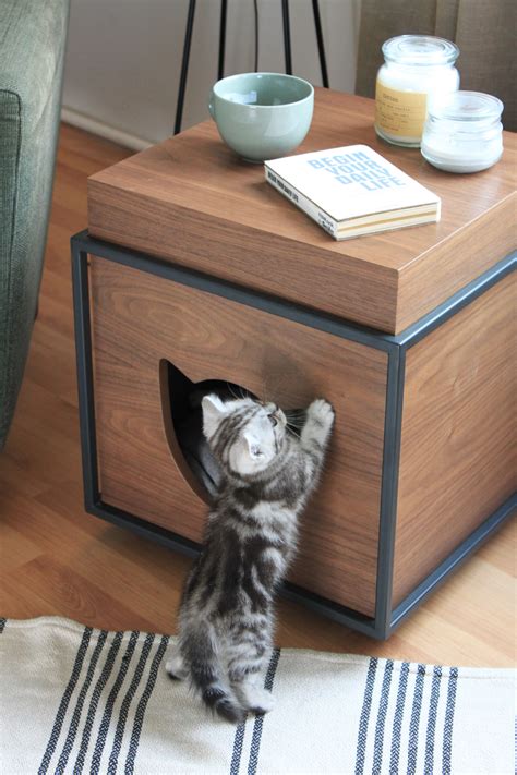 See more ideas about end table pet bed, pet beds, dog bed. CUBIC - Cat Cave / Bed Furniture - Coffee Table in 2020 ...