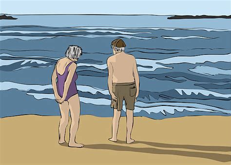 Old Couple Beach Pic Illustrations Royalty Free Vector Graphics And Clip