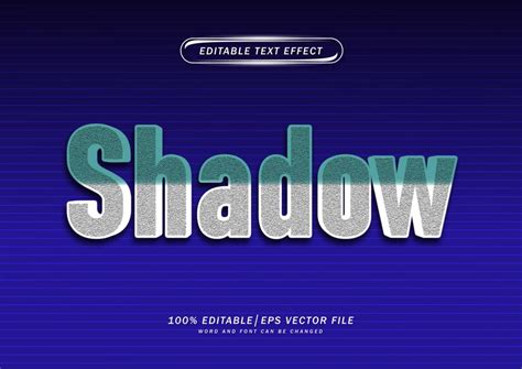 Premium Vector Shadow Text Editable Effect