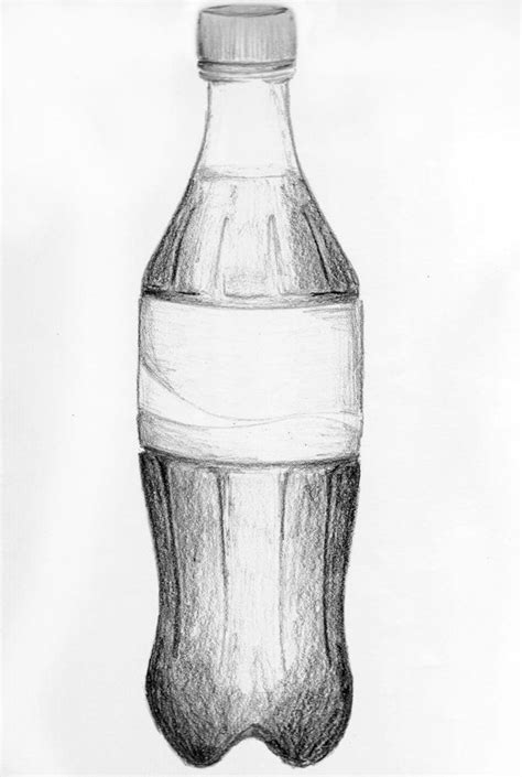 Coke Bottles Art Pencil Easy Still Life Drawing Bottle Drawing Easy