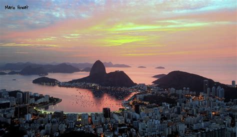 Cores Do Amanhecer Rio De Janeiro Mirante Dona Marta Mario Howat