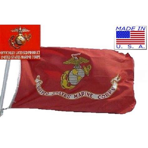 3x5 u s marines double sided nylon flag 3 x5 banner marine usmc made in usa