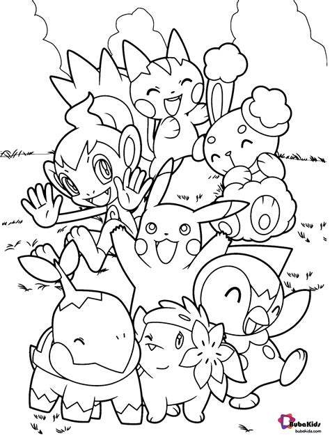 All Pokemon Printable Coloring Page