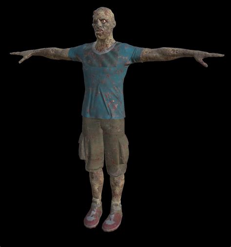zombie 5 2 3d model cgtrader