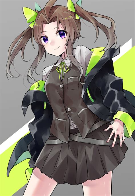 Brunette Kagerou Kancolle Kantai Collection Twintails Anime