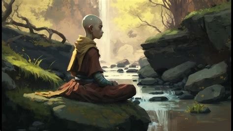 Avatar Aangs Peaceful Meditation By The River The Last Airbender