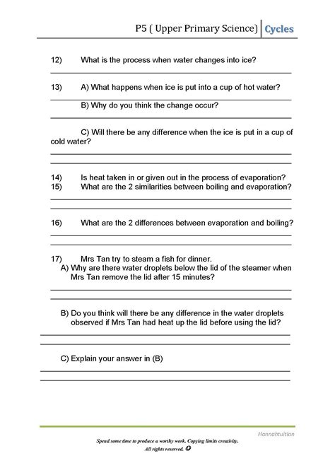 In the mean time we talk concerning nutrient cycle worksheet, below we will see several related images to complete your references. free science worksheets | hannahtuition free science ...