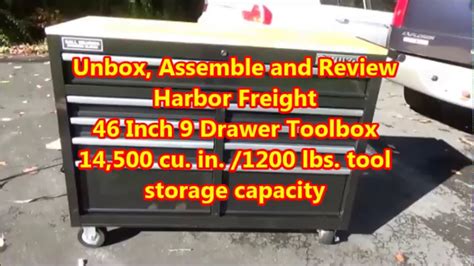 Harbor Freight Toolbox Unboxing Assembly And Review Yukon Toolbox