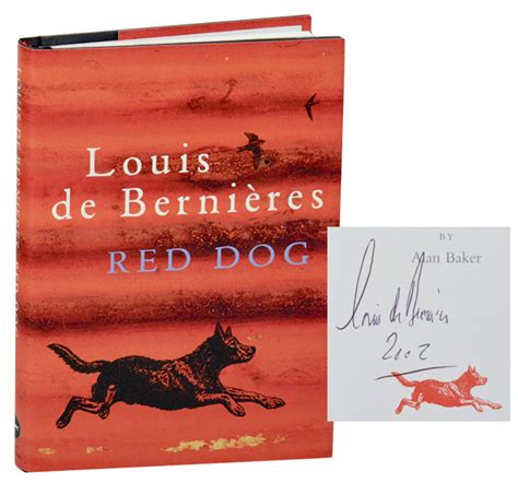 Red Dog Signed First Edition Von De Bernieres Louis 2001 Signed