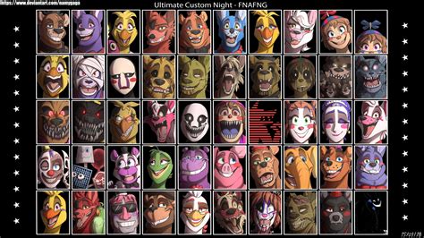 Five Nights At Freddy S Personagens Nomes