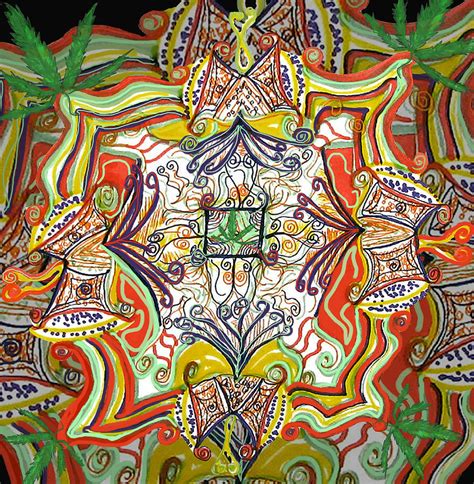 Psychedelic Art The Jesters Cap Drawing By Barbara Giordano