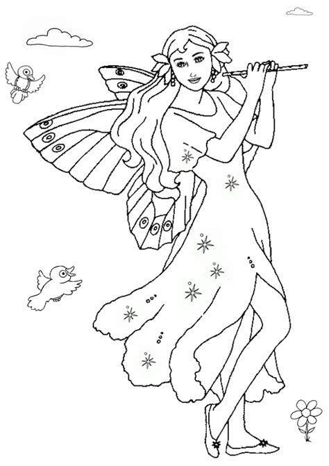Free Printable Fairy Coloring Pages For Kids