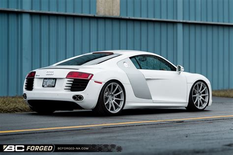 Audi R8 White Bc Forged Rz10 Wheel Front