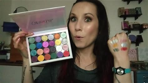 Colourpop Youre Lovely Palette Unboxing Swatches Late Night Fun