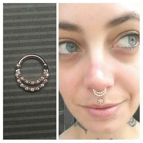 Bvla ♡ New Rose Gold And Diamond Janesca For My Septum Bvla