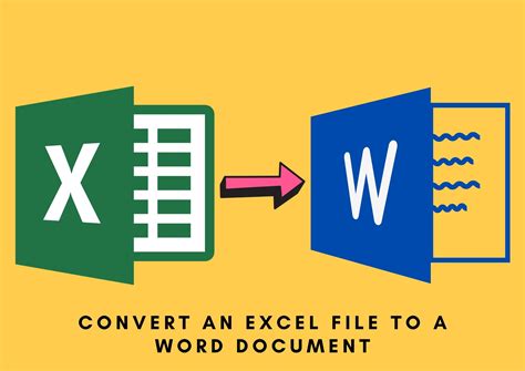 How To Convert An Excel File To A Word Document Studytonight