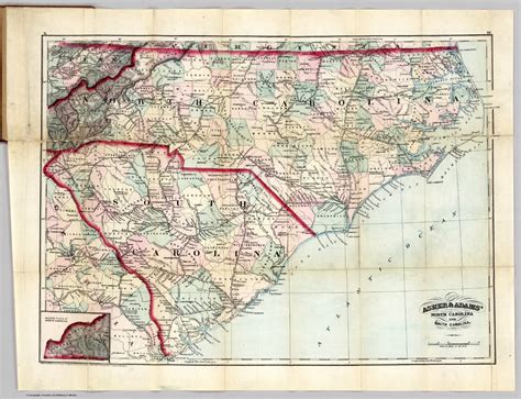Map of north and south carolina. Guide Of North Carolina And South Carolina - David Rumsey ...