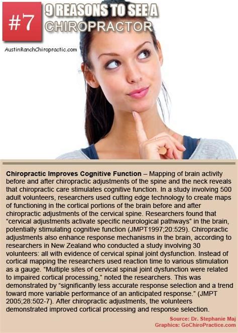9 Reasons To See A Chiropractor Reason 7 Chiropractic Care Improve Cognitive Function
