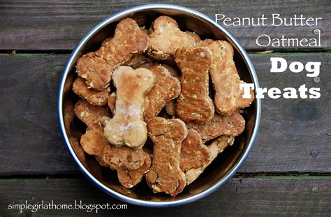 Super Easy Peanut Butter Oatmeal Dog Treats