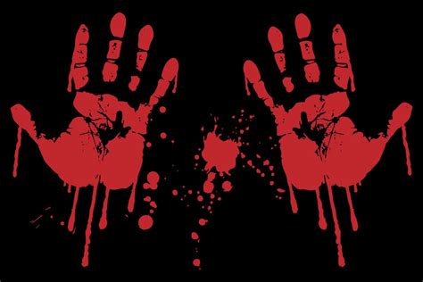 Halloween Bloody Hands Illustration Par Adensmerch · Creative Fabrica