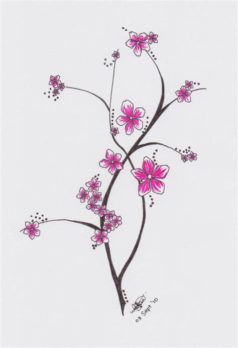 Cherry Blossom Drawing Japanese Flower Tattoo Blossom Tattoo