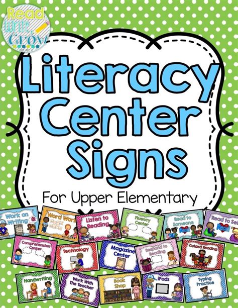 Literacy Center Signs Center Signs Read To Self Literacy Centers