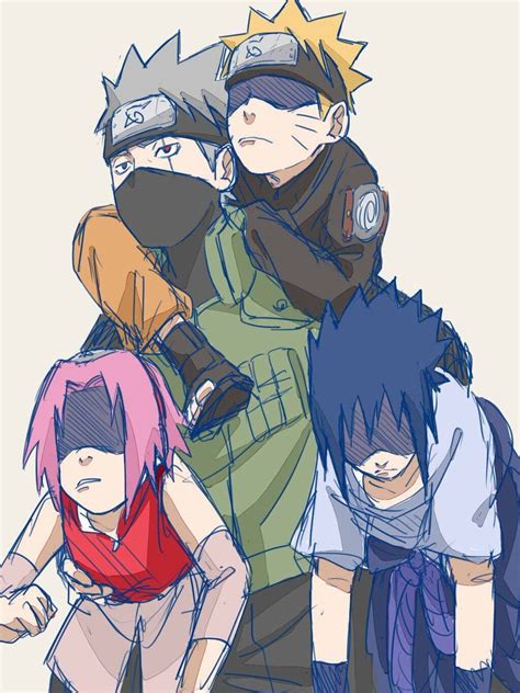 Kakashi Loves His Kids Naruto Наруто Сасуки учина