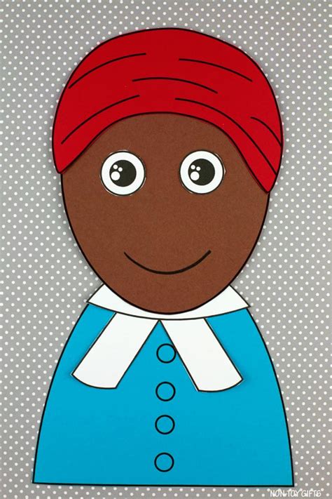Harriet Tubman Craft Printable For Kids Non Toy Ts