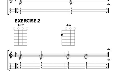Beginners Ukulele Chord Exercises 1 2 Of 50 Learn Guitar For Free