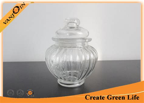 300ml Pumpkin Shaped Glass Food Storage Jars with Glass Lids For Sugar