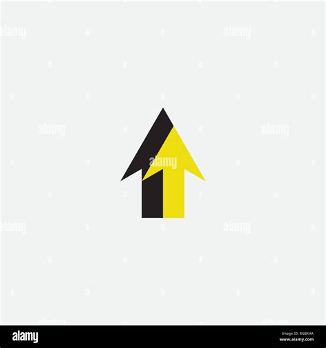 Black Yellow Arrow Logo Symbol Vector Stock Vector Image And Art Alamy