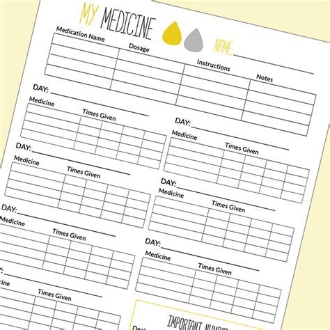 The Daily Medicine Chart Every Mom Should Have Free