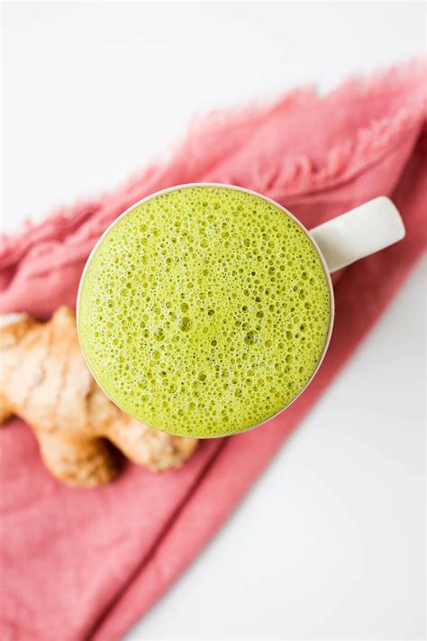 Immune Boosting Green Turmeric Tea Latte Perfect Keto