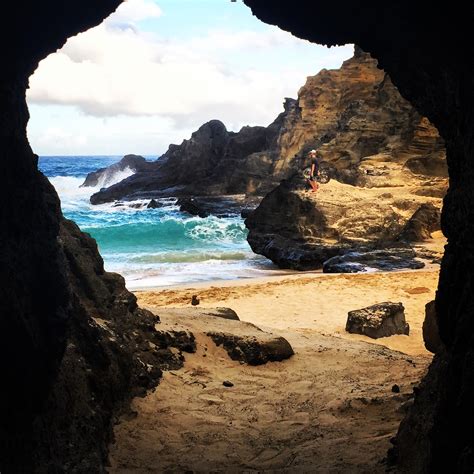 Exploring A Cave And Hidden Beach In Oahu Rtravel