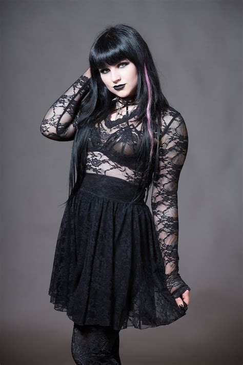Vintage Gothic Punk Black Lace Cosplay Halloween Party Hot Sex Picture