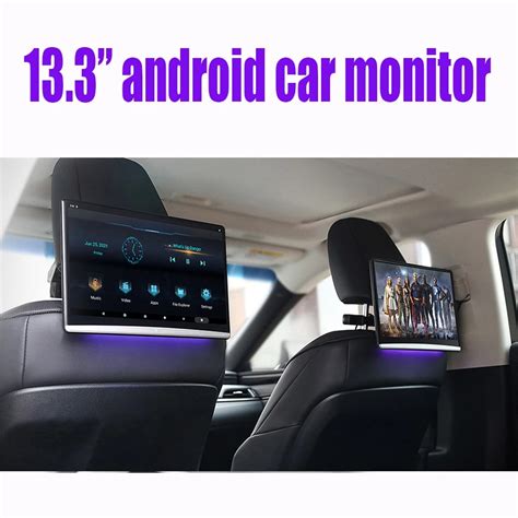 Android 16gb Car Headrest Monitor With 133 25d Display With 1920