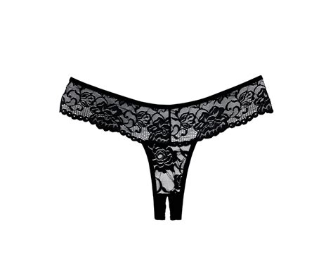 allure lingerie chiqui love black crotchless string sexystyle eu