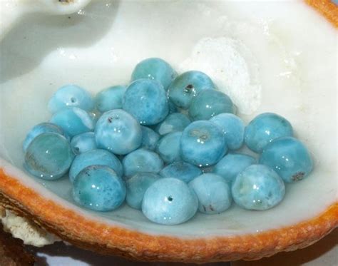 10 Dominican Larimar 11mm Round Beads 4 Strand Polished Etsy Round