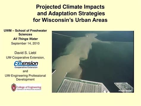 Ppt Projected Climate Impacts And Adaptation Strategies For Wisconsin