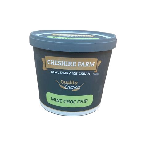Cheshire Farm Real Dairy Mint Choc Ice Cream 1 Litre Tub – Dutsons