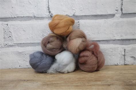 Wooly Buns Loose Wool Roving Assortment Hand Dyed Wool Top Etsy